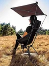 Outdoor Camping Folding Moon Chair Sunshade Folding Canopy Sunshade