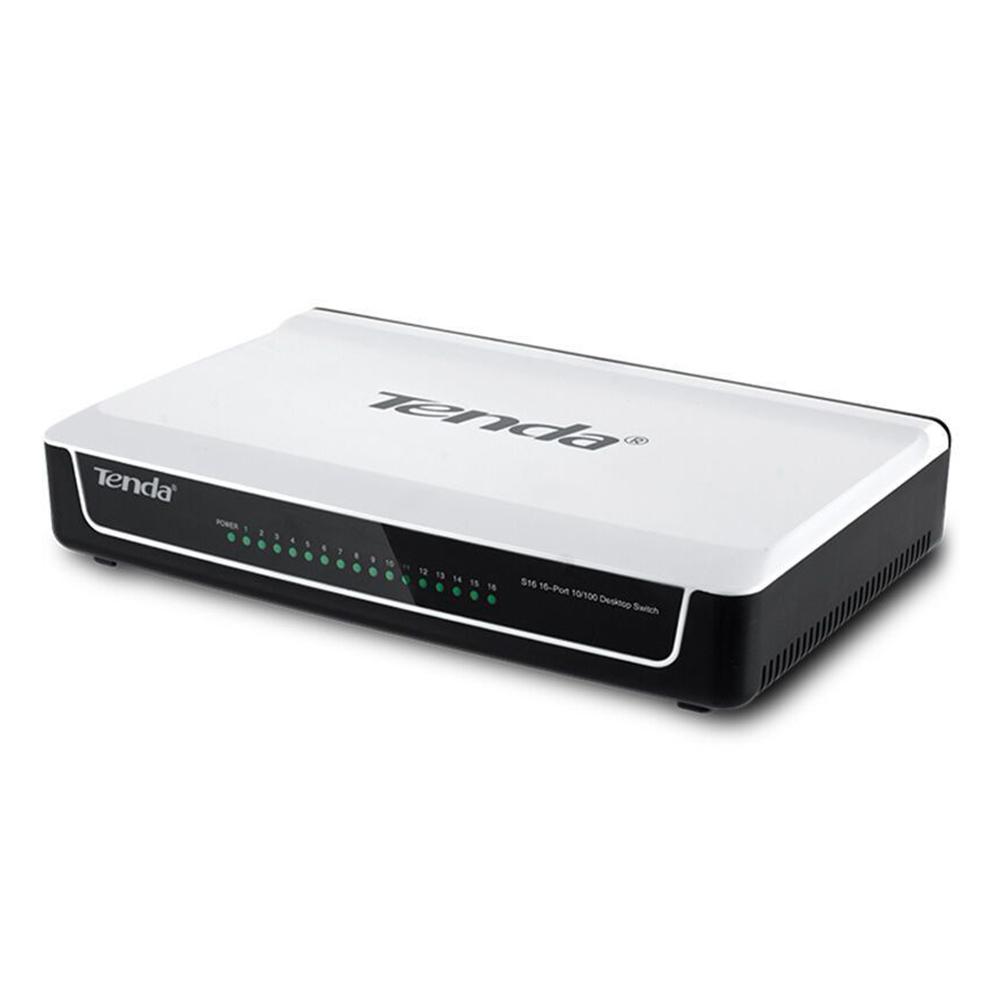 

Tenda S16 16 Ports 10/100M LAN Hub Exchange Fast Ethernet Network Switchs, 501 Original