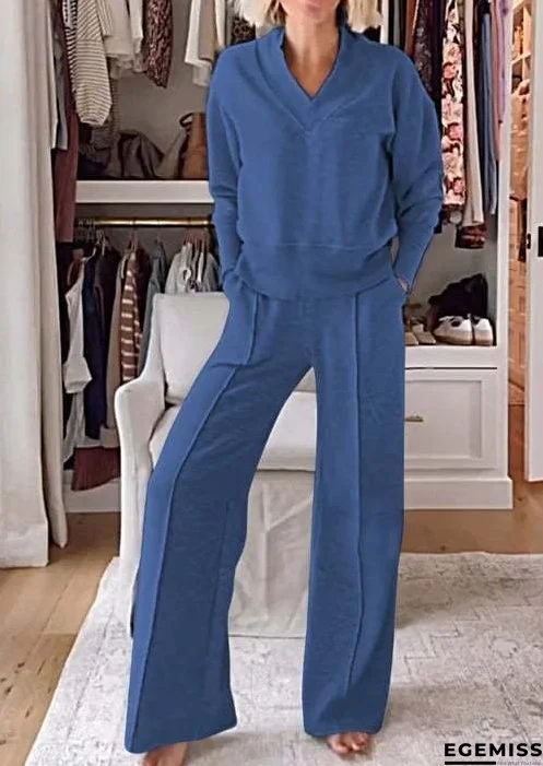 Autumn Casual Long Sleeve Loose Wide Tops | EGEMISS