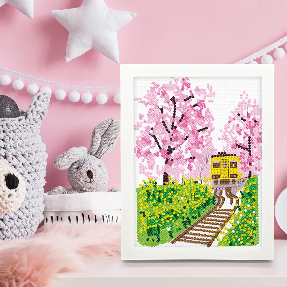 DIY Landscape Full Drill Diamond Painting for Beginners(Canvas|15*20cm)【with Plastic Frame】