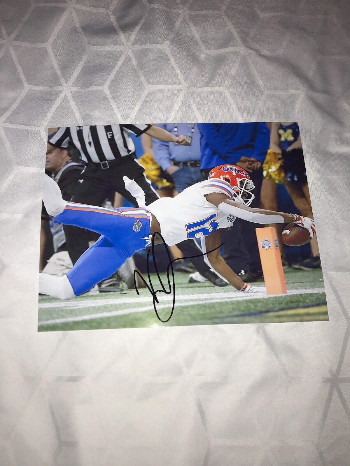 Van Jefferson Florida Gators signed autographed 8x10 football Photo Poster painting WR STAR F