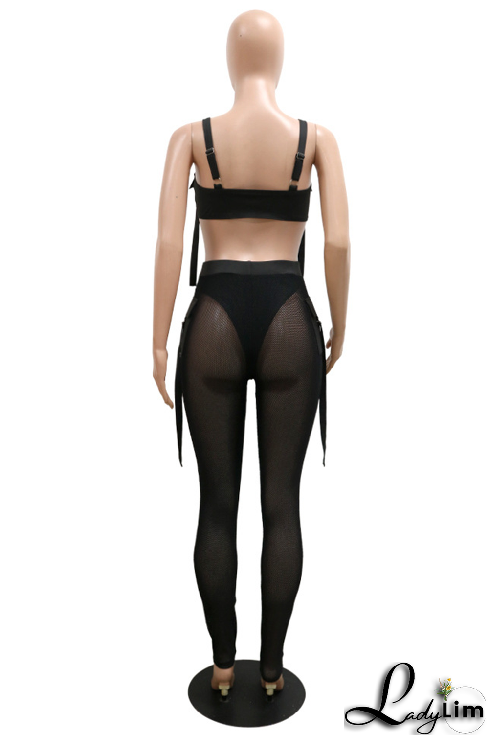 Apricot Sexy Solid Split Joint Spaghetti Strap Two Pieces