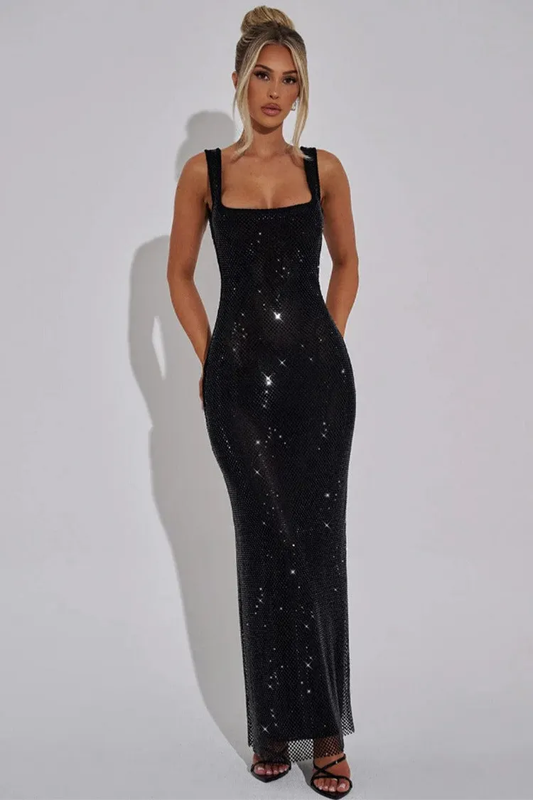 Sequin Rhinestone Bodycon Party Dress