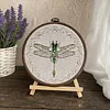 Dragonfly Bead Embroidery Kit &ndash; 15x15cm DIY Cross Stitch Set tapestrymarket