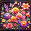 Diamond Painting -DIY Round Drill Flowers(40x40cm)