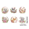 6PCS Small Animal Double Sided - 5D DIY Craft Keychain