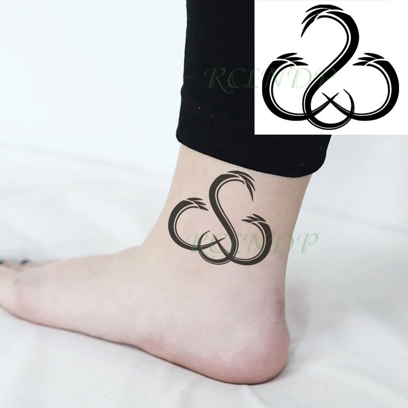 Waterproof Temporary Tattoo Sticker Sexy Girl Medusa Snake Hair Arm Hand Back Leg Art Flash Tatoo Fake Tatto for Women Men