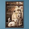 (40*60cm)Lion Lamb Saying - Full Round Drill Diamond Painting
