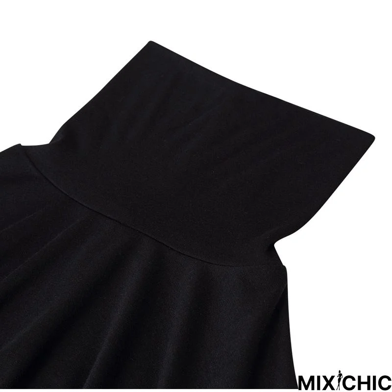 High Collar Bottom Shirt Long Sleeve T-Shirt Slim Man