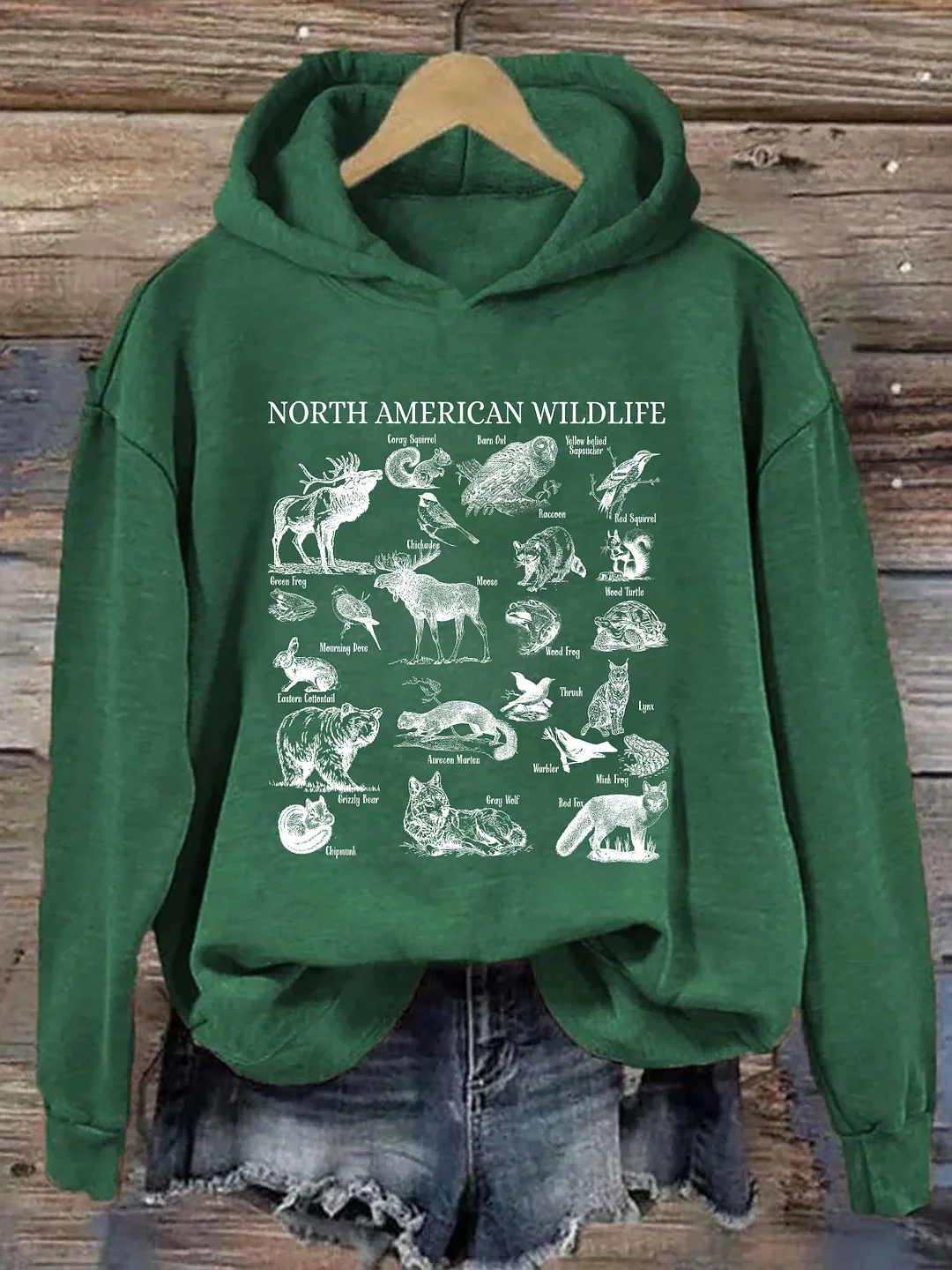North American Wildlife Hoodie