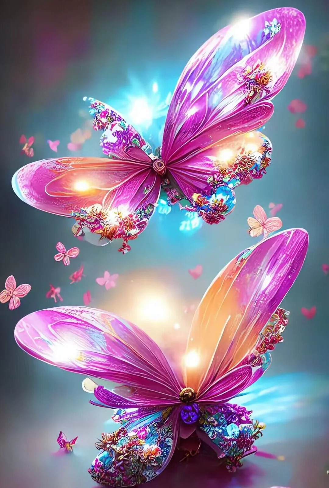 Diamond Painting - Full Round/Square Drill - Buterfly (40*60cm)