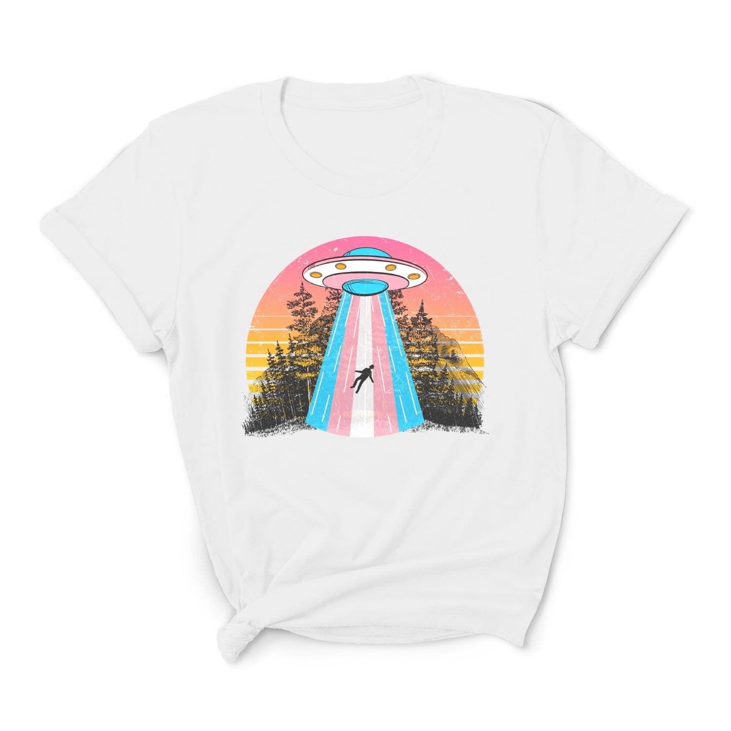 Transgender t-shirt funny UFO abduction