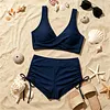 Sexy Solid-Color Swimsuit & Bikini Set by Inlyline