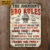 Personalized Grilling BBQ Rules Customized Classic Metal Signs