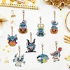 >SALE<8PCS Diamond Painting Keychain Double Sided Rhinestone Painting Keychain Pendant