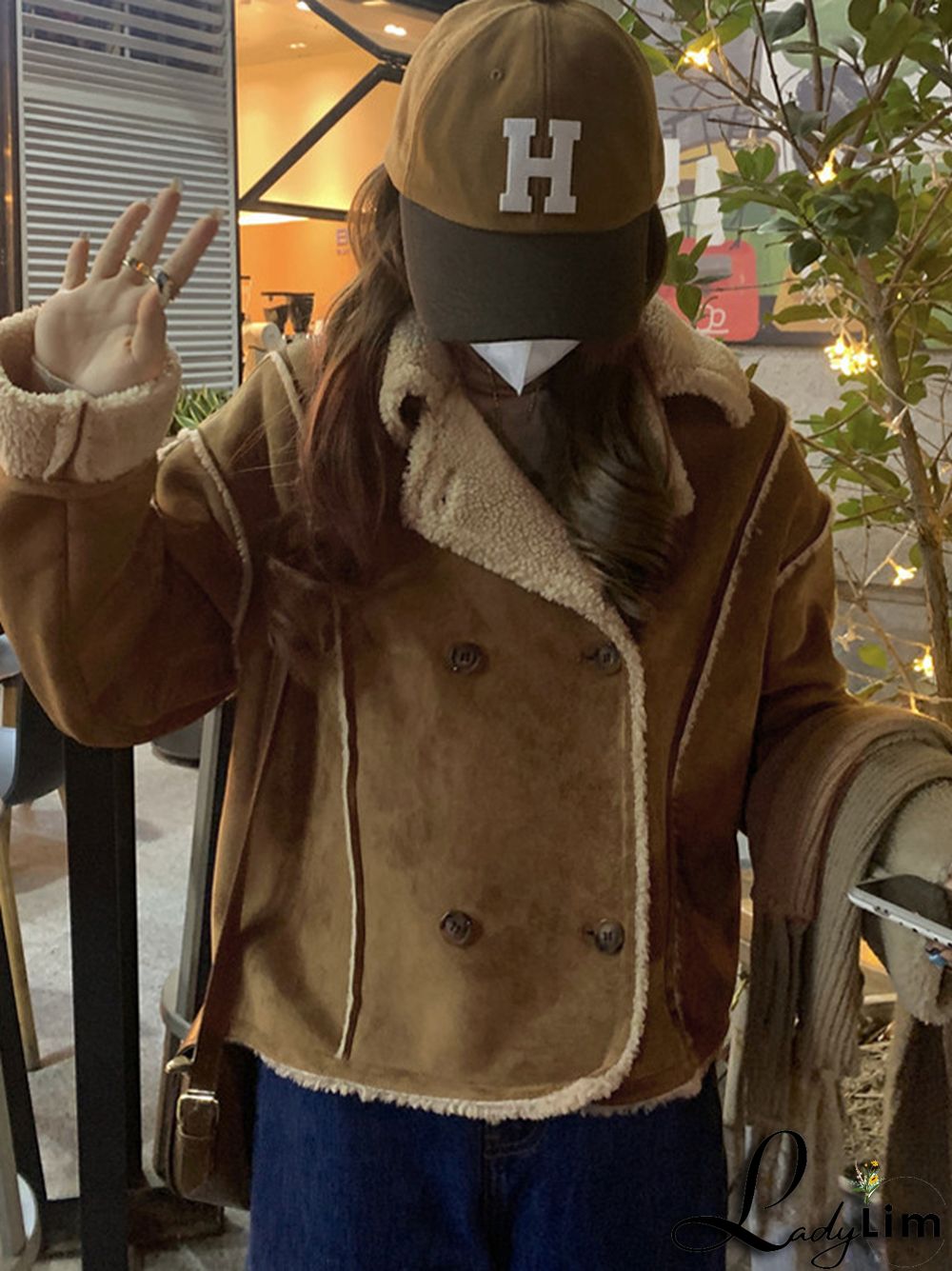 Vintage Brown Lambswool Splice Short Jacket