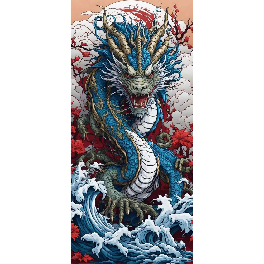 Diamond Painting - Full Round Drill - Dragon(Canvas|55*110cm)
