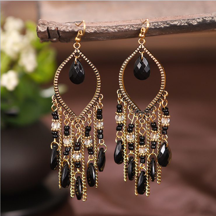 Jewelry  Ladies Casual Hollow Chain Earrings