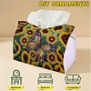 Sunflower Butterfly DIY PULeather Diamond Painting Tissue Box for Adults Beginners Gem Art Painting Napkin Holder for Living Room Bedroom Bathroom Table Decor