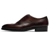 Handmade Classci Mens  Lace Up Leather Oxford Dress Shoes