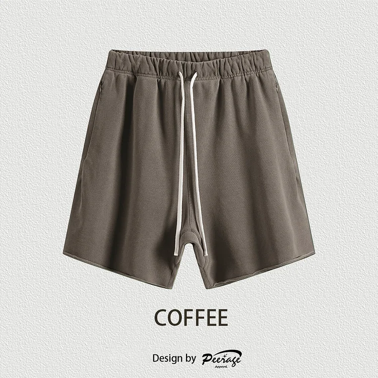 350gsm Cotton Vintage Raw Hem Vibe Shorts