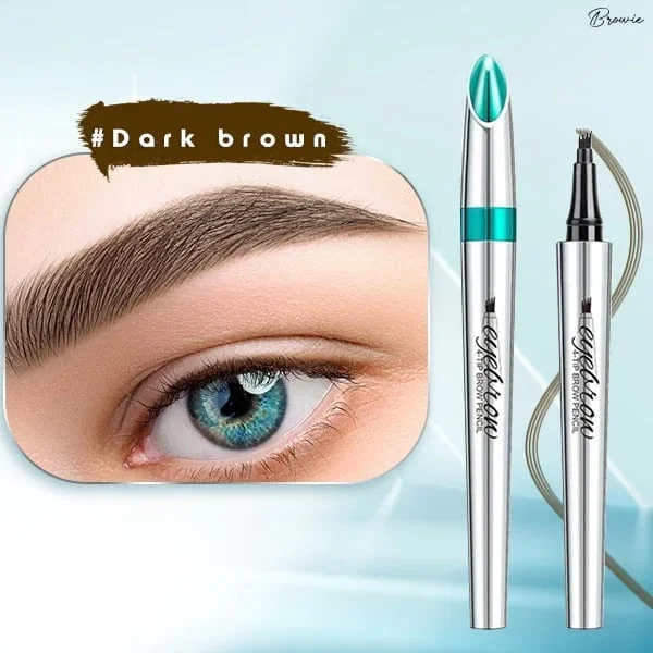 3D Waterproof Microblading Eyebrow Pen 4 Fork Tip Tattoo Pencil (2 pcs)