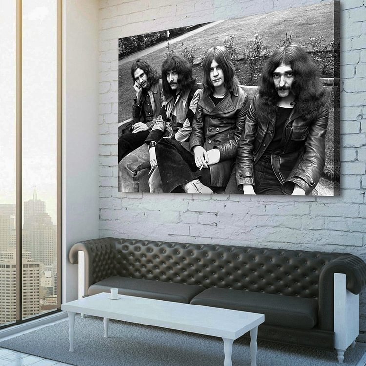 Black Sabbath Classic Group photos 1970 Canvas Wall Art