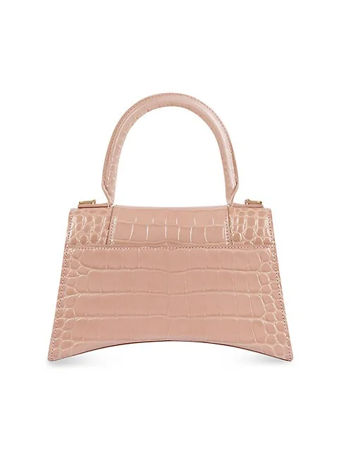 Balenciaga Hourglass Small Handbag Crocodile Embossed bag