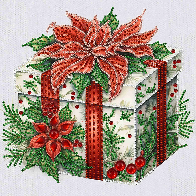 Christmas Gift 30*30cm (Canvas) Special Drill Diamond Painting gbfke