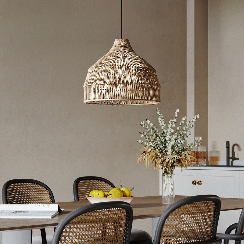 Rattan Pendant Light Woven Lampshade