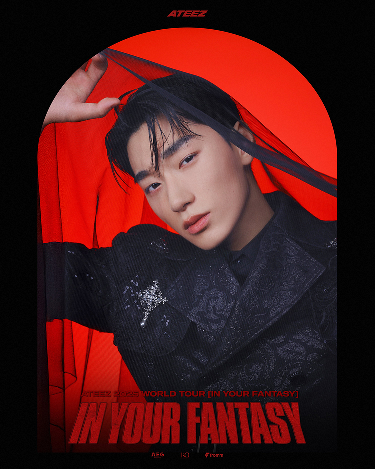 2025 ATEEZ In Your Fantasy World Tour Poster