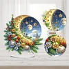 DIY Christmas Moon Acrylic Special Shaped Diamond Painting Desktop Ornaments