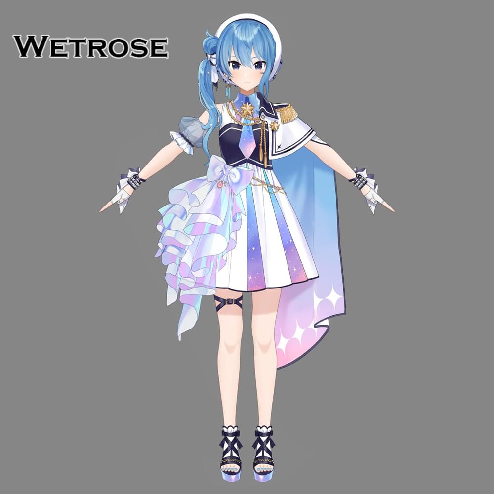 [Deposit Poll] Wetrose Hololive JP Hoshimachi Suisei Debut New Outfit Cosplay Costume星街すいせいデビュー時個人勢武道館ライブ新衣装コスプレホロライブ