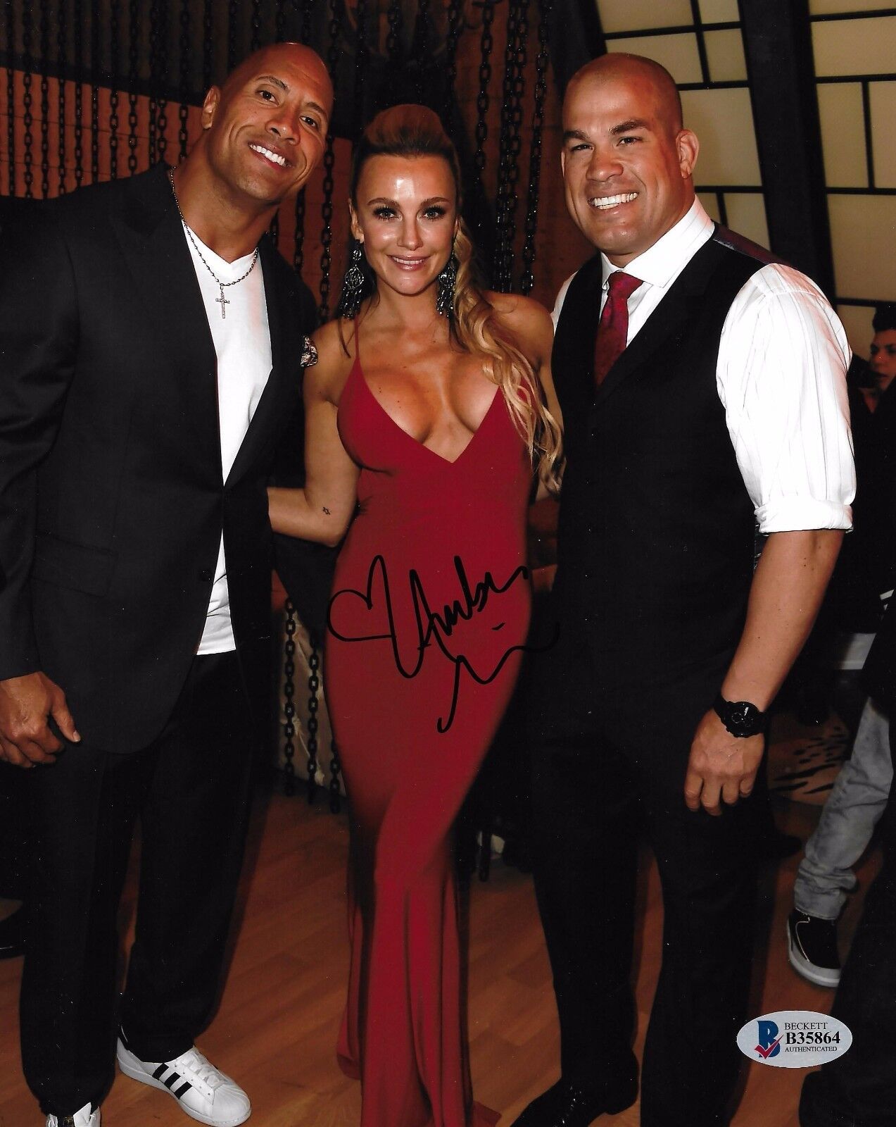 Amber Nichole Miller Signed 8x10 Photo Poster painting BAS Beckett COA UFC w Tito Ortiz The Rock