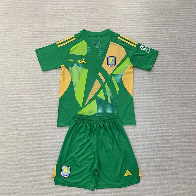 24/25 Aston Villa Green Goalkeeper - Kids Kit
