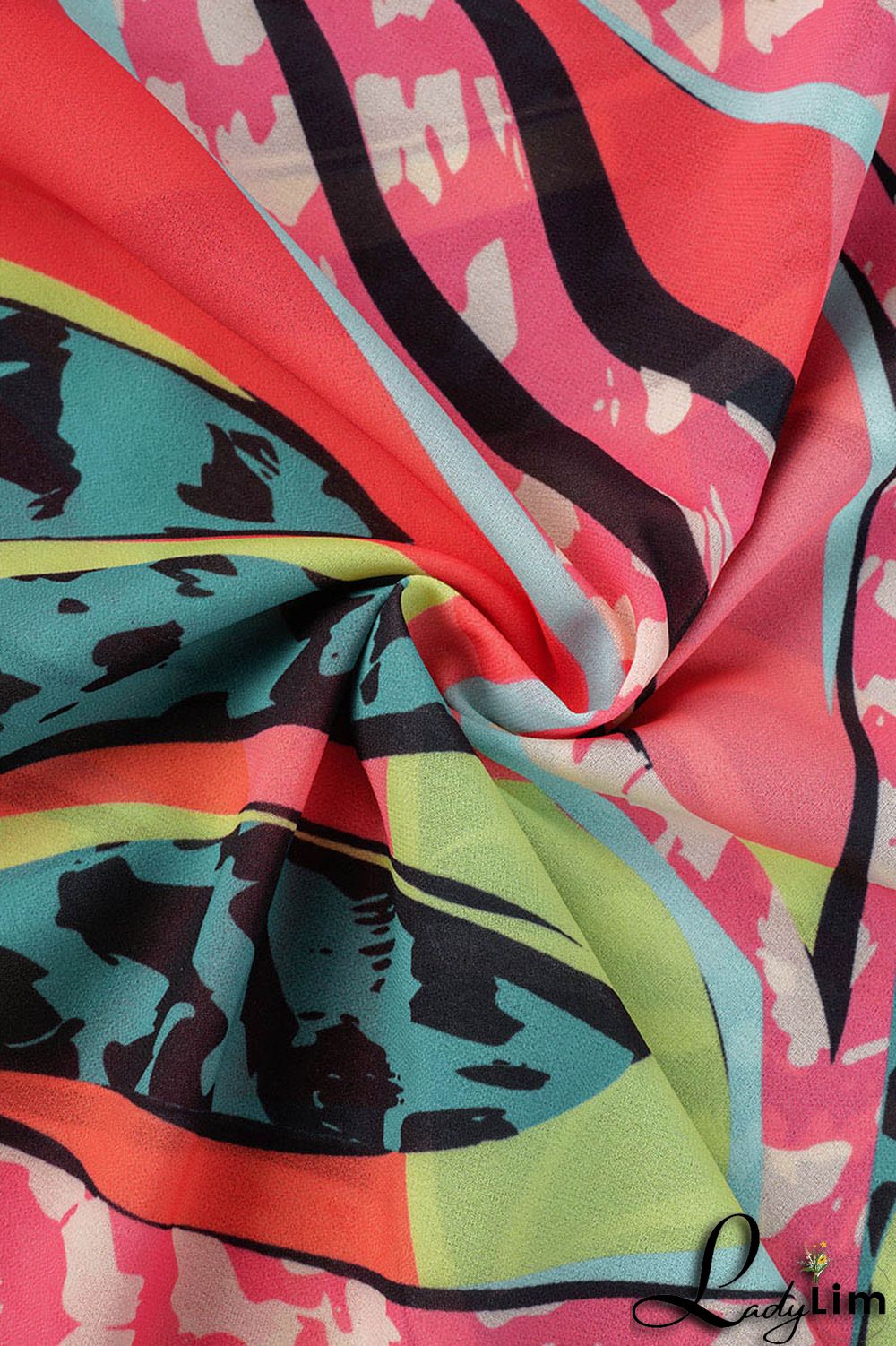 Pink Casual Print Patchwork Turtleneck Plus Size Tops