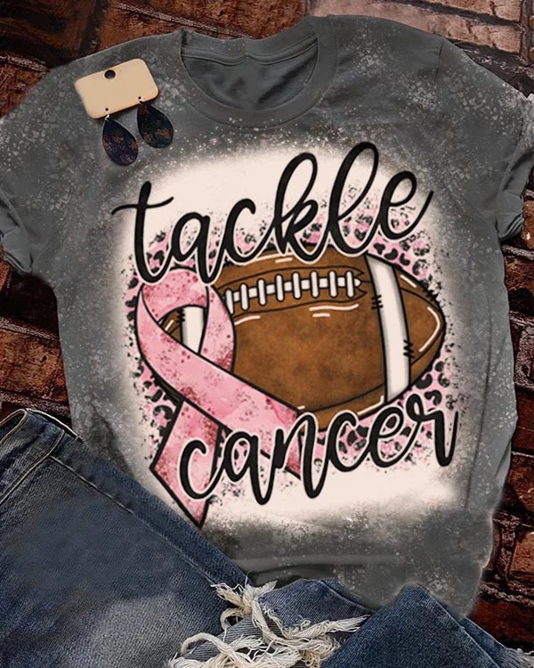 Breast Cancer Awareness Tackles Cancer Soccer Tie Dye Tops