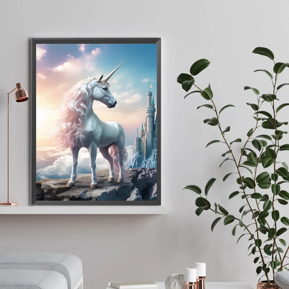 Full Round Diamond Painting 30*40cm - Fantasy Unicorn