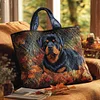 Autumn Rottweiler Rest Quilted Tote  Bag🔥All items are shipped in a default size of 15x14 inches.
