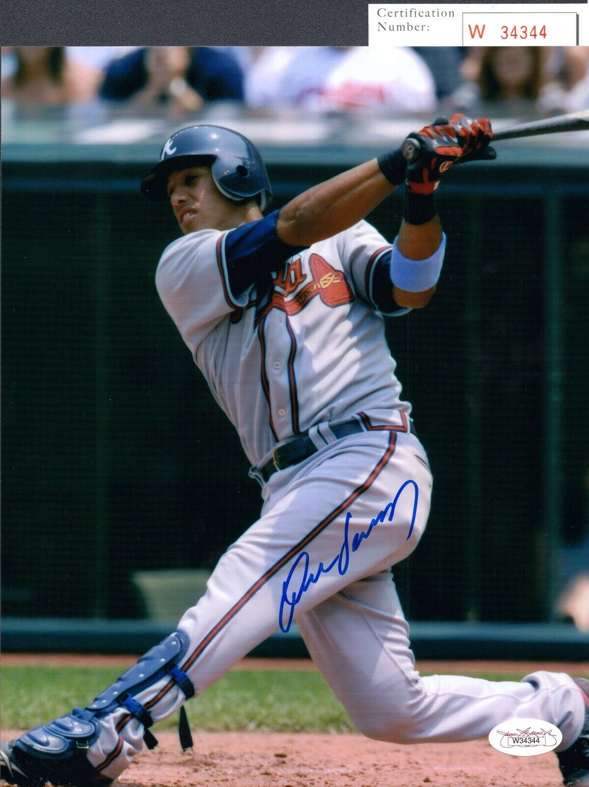 JSA Yunel Escobar Autographed Signed AUTO 8x10 Photo Poster painting Atlanta Braves TRB 431