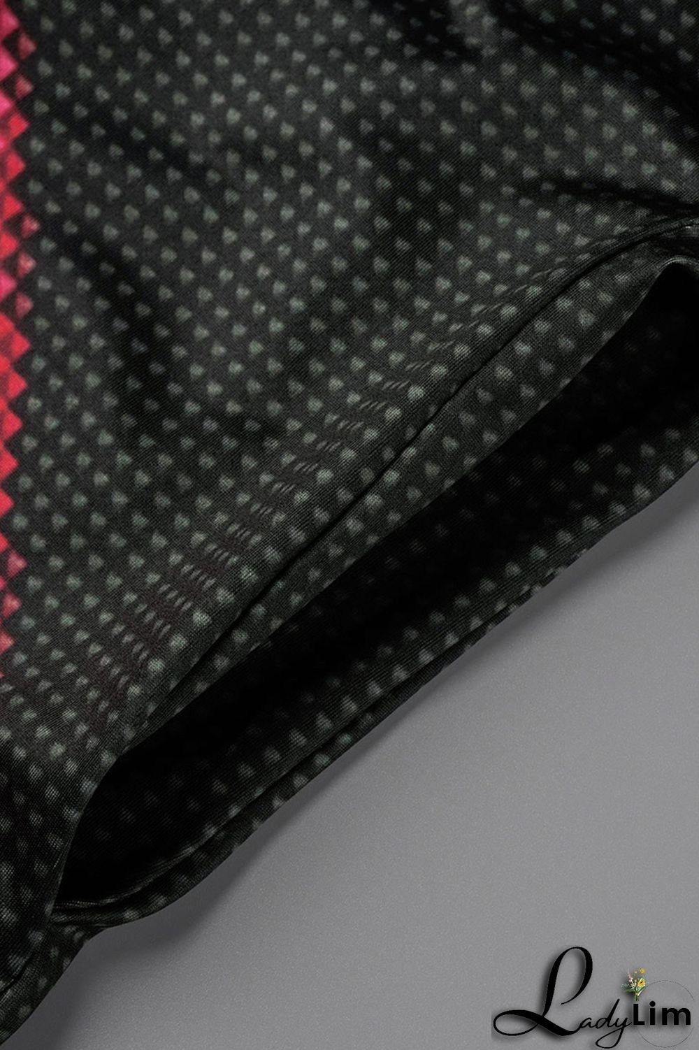 White Red Fashion Sexy Print Backless V Neck Sling Dress