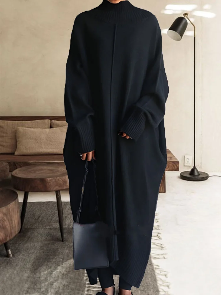 Solid Wabi-Sabi Loose AW Dress