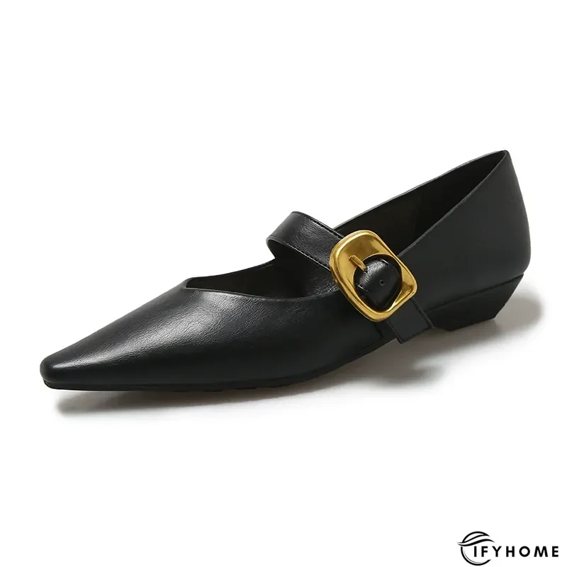 Women's Simple Buckle Casual High Heels | IFYHOME