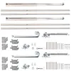 [US Local Warehouse] 2 Set Pocket Door Frame Kits with 220LBS Two-Way Soft-Close Mechanism Hidden Door Kit Sliding Hardware Smoothly and Quietly Easy to Install (24-36x80in)