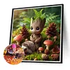 Groot-Peinture diamant ronde compl&egrave;te-40*40cm