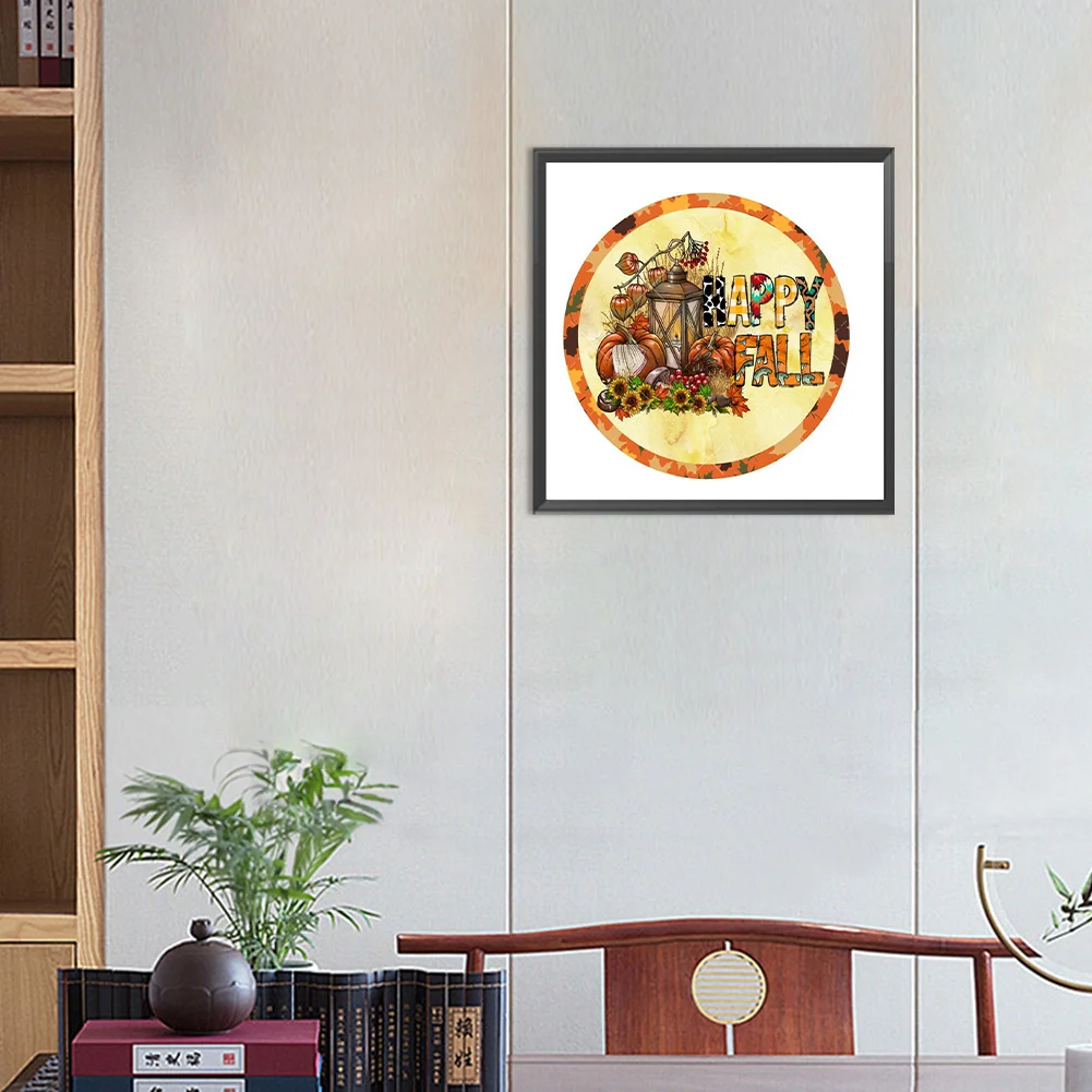 Diamond Painting - Full Round Drill - Fall Pumpkin(Canvas|30*30cm)