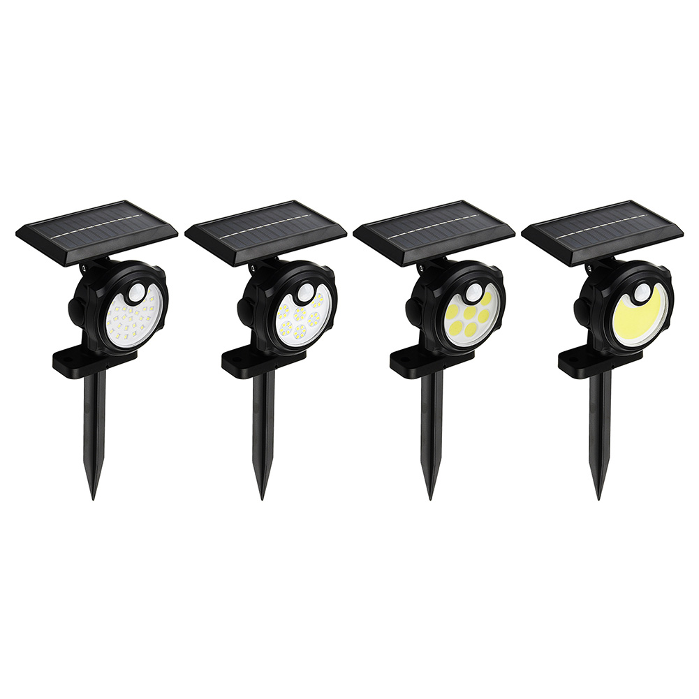 

Solar LED Plug Light Smart Sensor Rechargeable 3 Modes Pathway Spotlight, 42cob, 501 Original