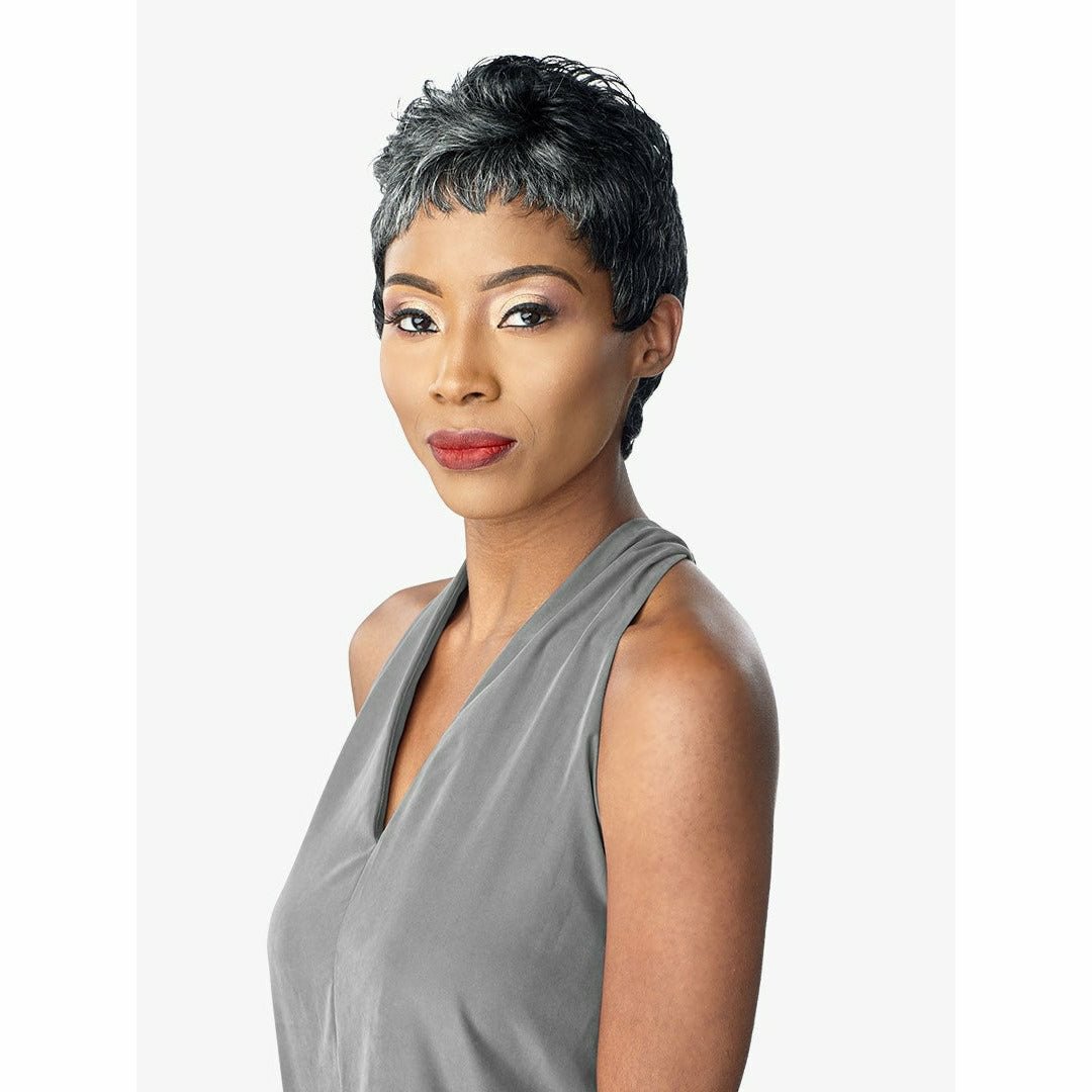 Sensationnel Empire Salt & Pepper 100% Human Hair Wig - Mona