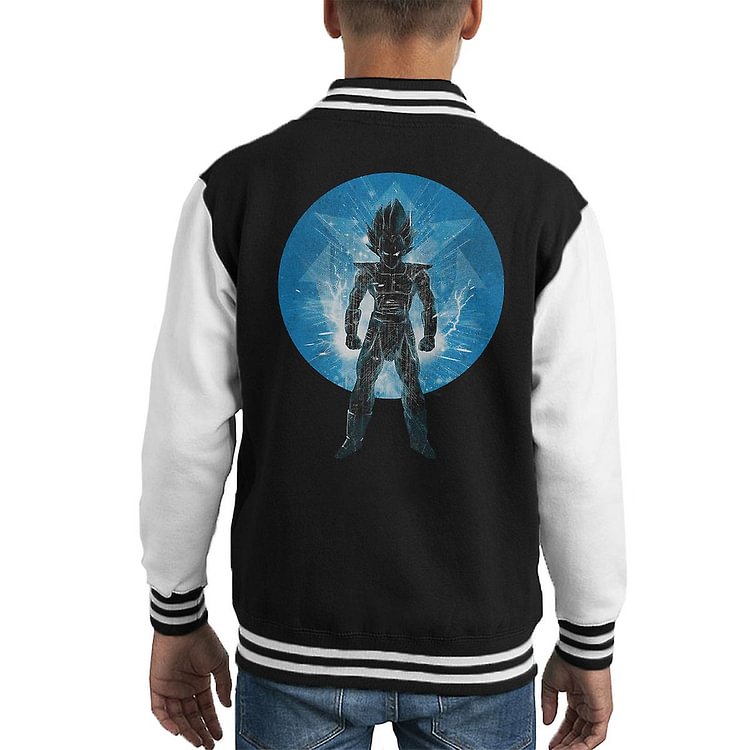 Blue Saiyan Storm Dragonball Z Kid's Varsity Jacket