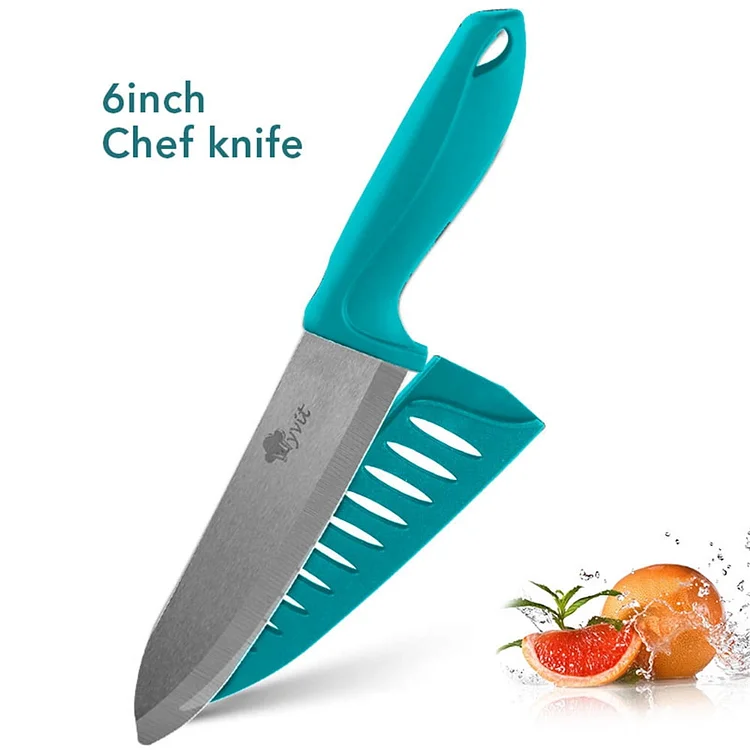 6inch Ceramic Bread Knife Serrated kitchen Knife Knife for Steak Fish Cheese Vegetables
